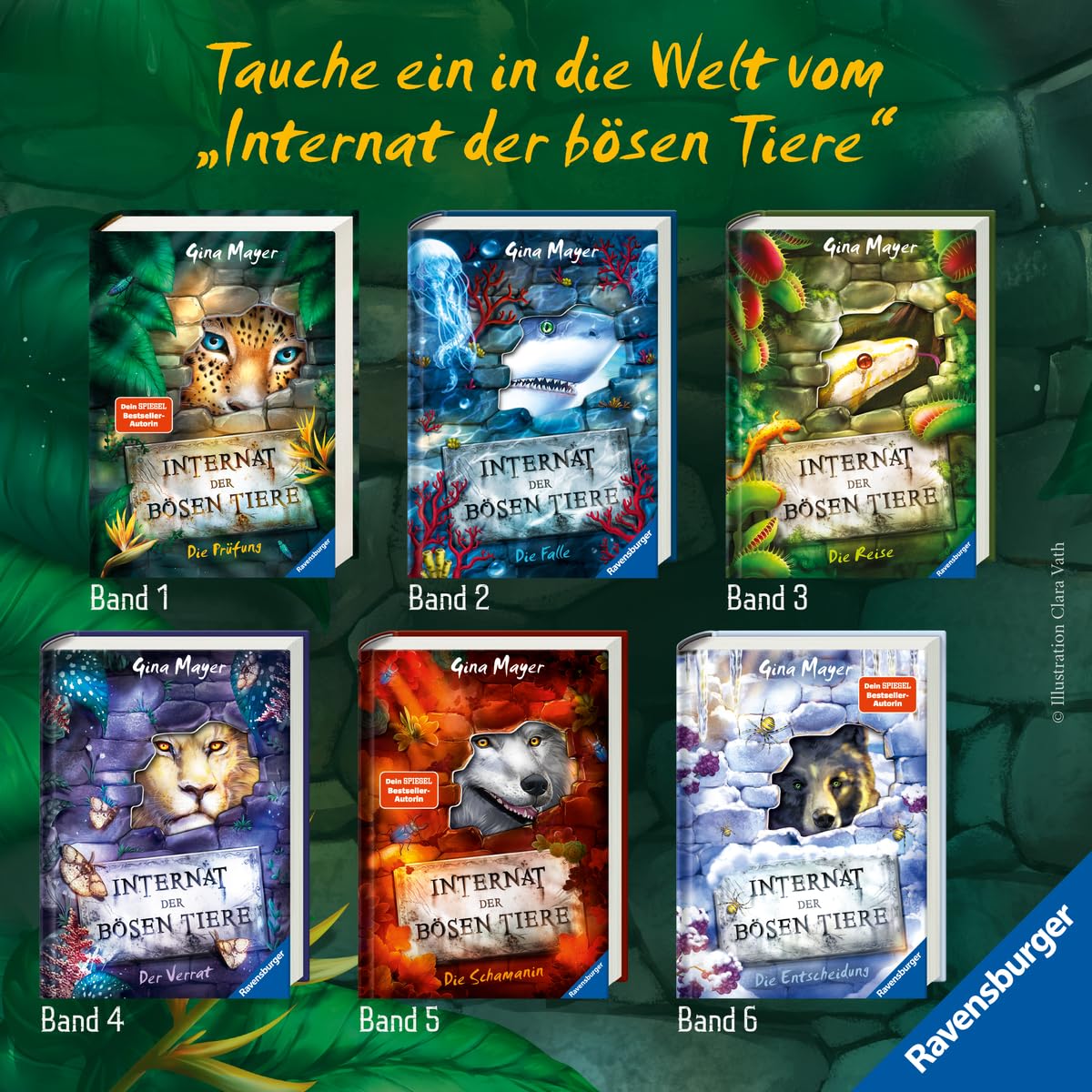 Internat der bösen Tiere, Band 1: Die Prüfung (Bestseller-Tier-Fantasy ab 10 Jahre) (Internat der bösen Tiere, 1)