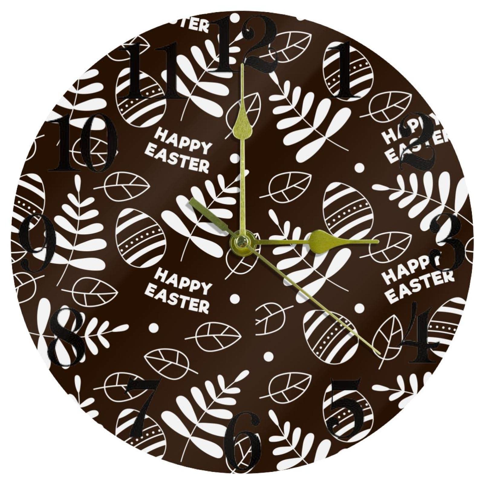 Horloge murale plate à quartz pour en finir avec le tic-tac dans la chambre