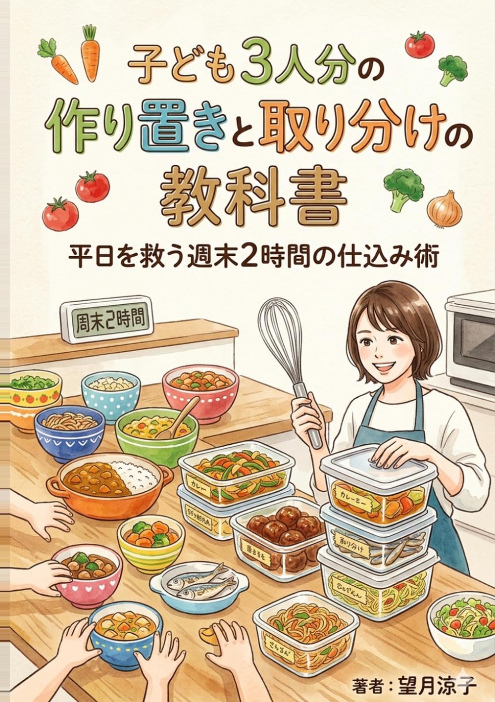 子ども3人分の作り置きと取り分けの教科書: 平日を救う週末2時間の仕込み術 (ワーママ時短家事の教科書)