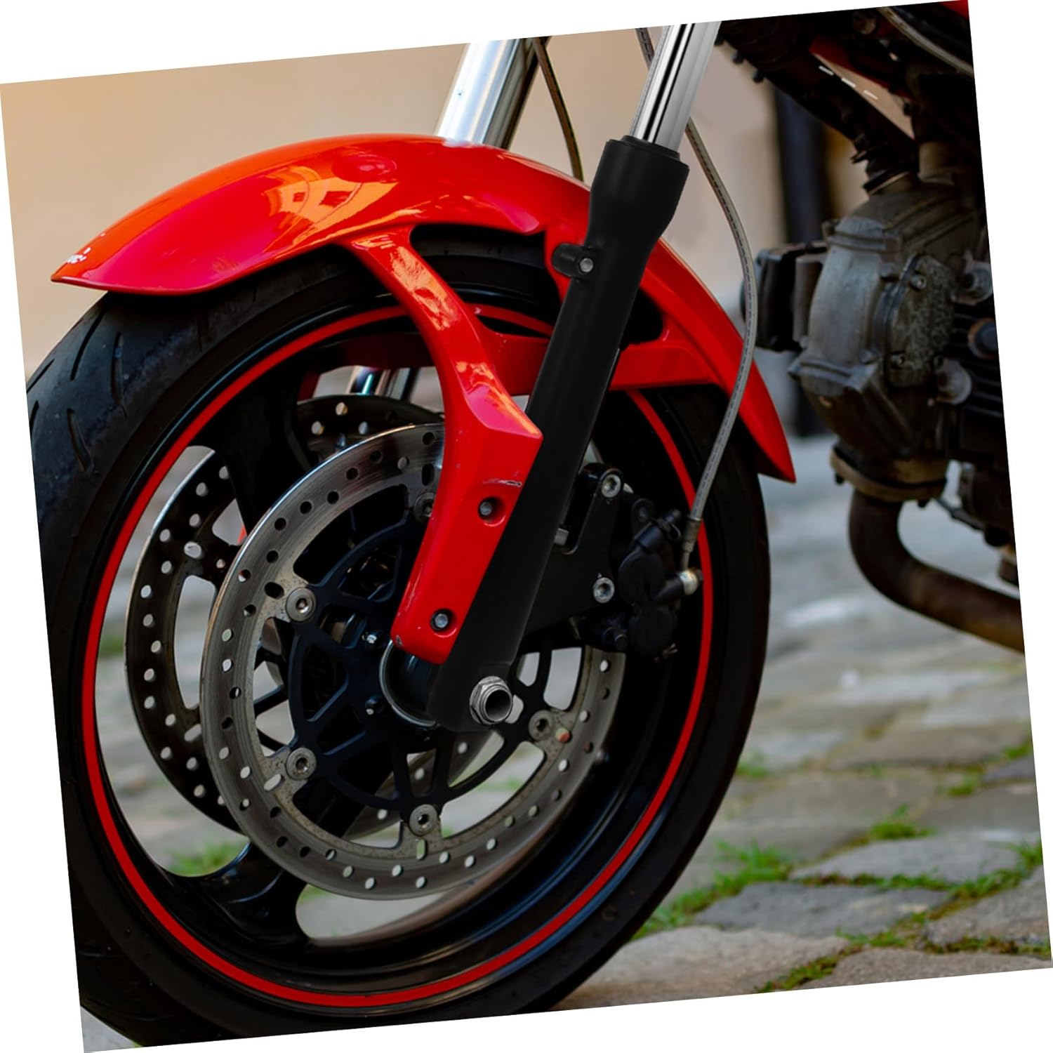 Unomor 1Pair Mini Bike Suspension Front Fork Assembly for Long Distance Travel and Daily Adaptable Motorcycle Suspension for Dirt Bikes and Pit Bikes