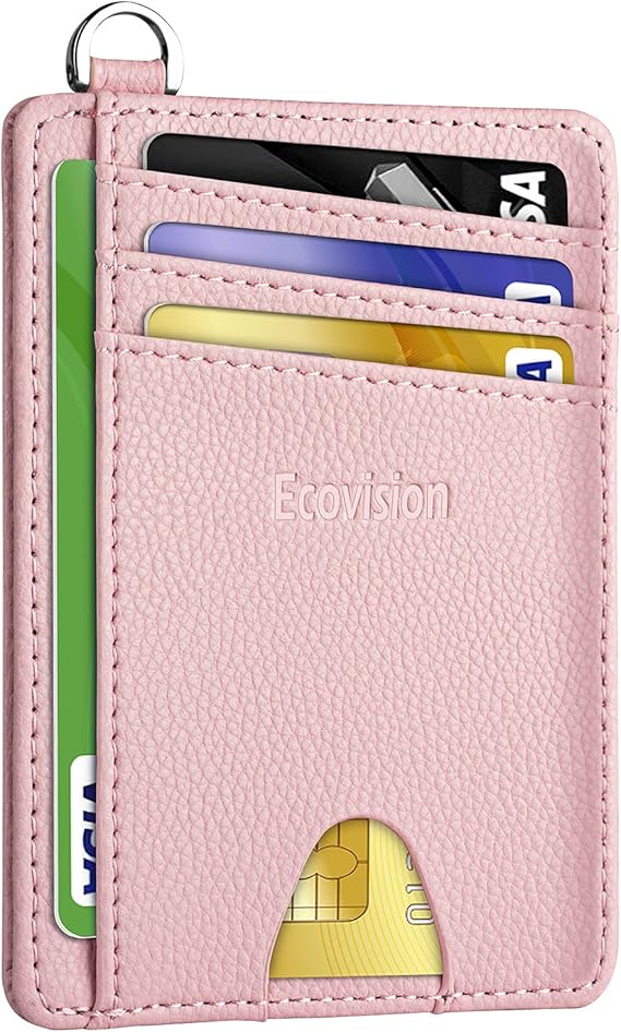 Portefeuille minimaliste avec poche avant, blocage RFID