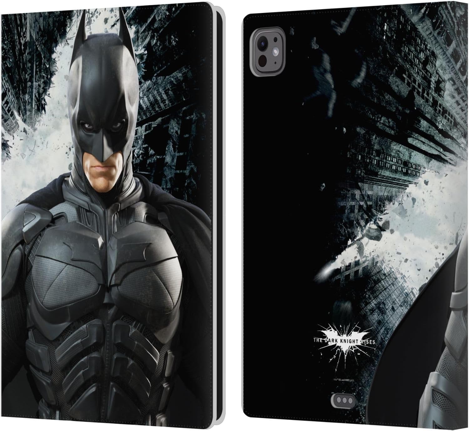 Head Case Designs Officially Licensed The Dark Knight Rises Batman Character Art Leather Wallet Case Compatible with Apple iPad Pro 11 M4/M5 2024/2025