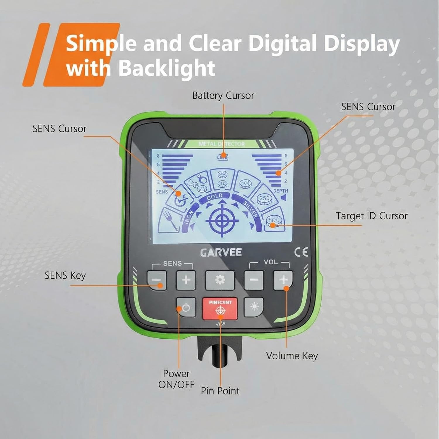 Metal Detectors for Adults & Kids, All Metal & Disc Modes for Gold Detector with High Accuracy 11" Search Coil
