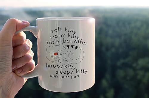 Miniatura 3 de kunlisa Taza de cerámica con diseño de gato de dibujos animados, suave gatito cálido, taza de cerámica de 11 onzas, regalo para amantes de los