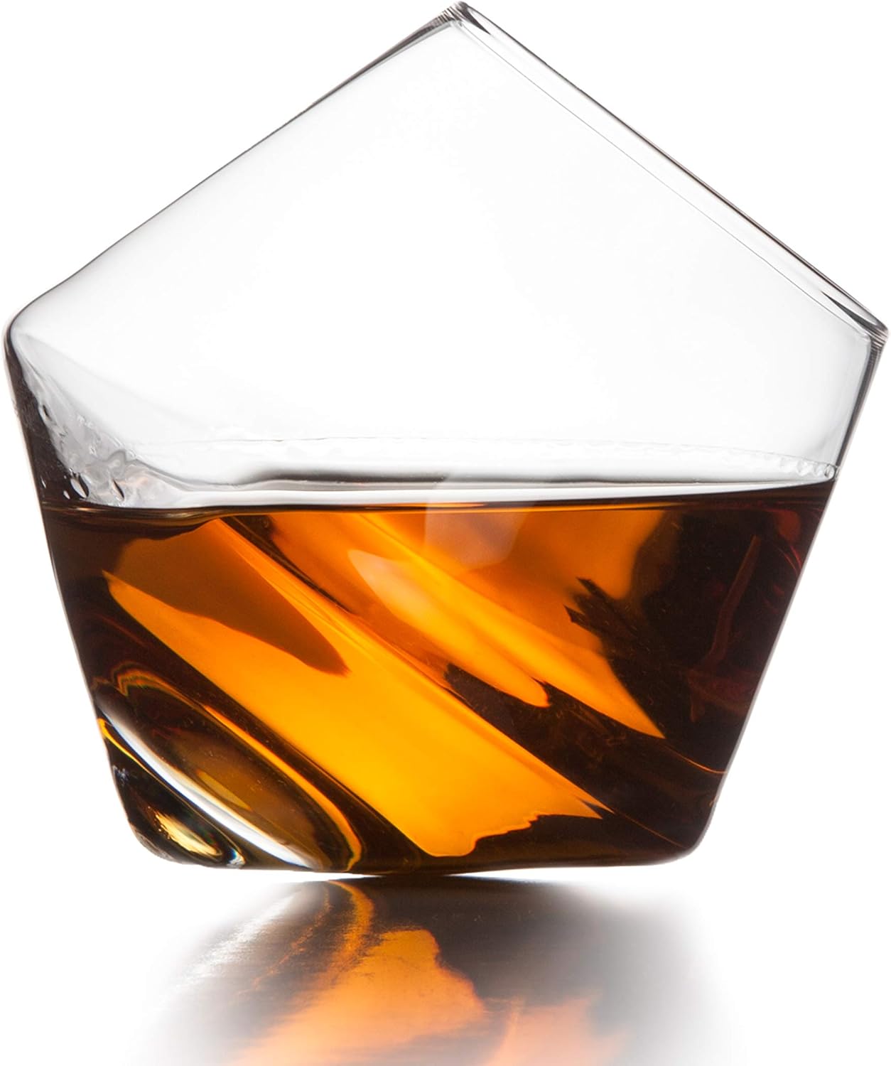 Sempli Cupa-Rocks Tumbler Glasses Set of 2 - Hand Blown Whiskey Glasses for Scotch, Bourbon & Brandy, Lead-Free Crystal, Swirling Aeration, Ultra Clear - 9.25 oz - Image 5