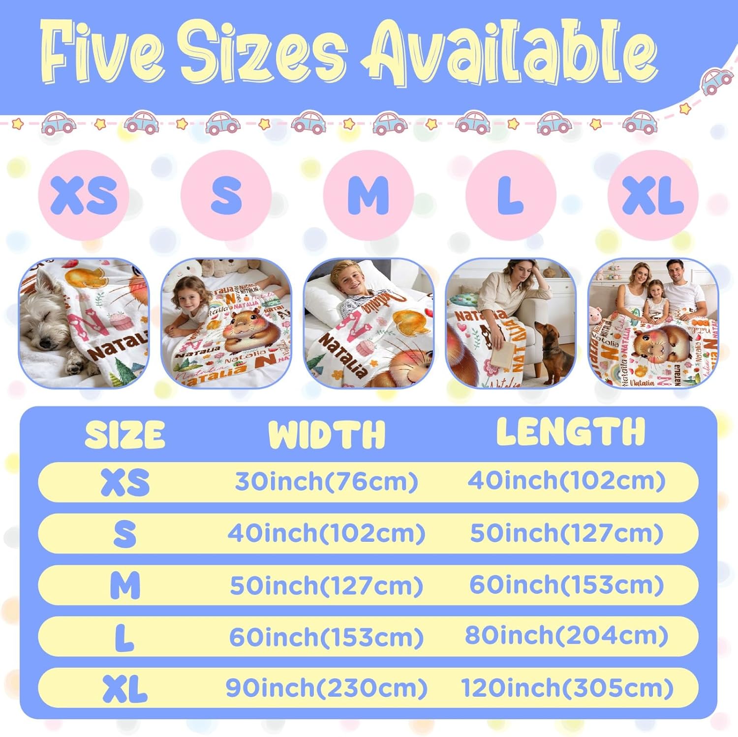 Aniruddha Custom Capybara Baby Name Blanket,Personalized Capybara Baby Blanket,Customized Name Blanket for Toddlers Kids Nursery,30"x40"-Toddler Size - Image 5