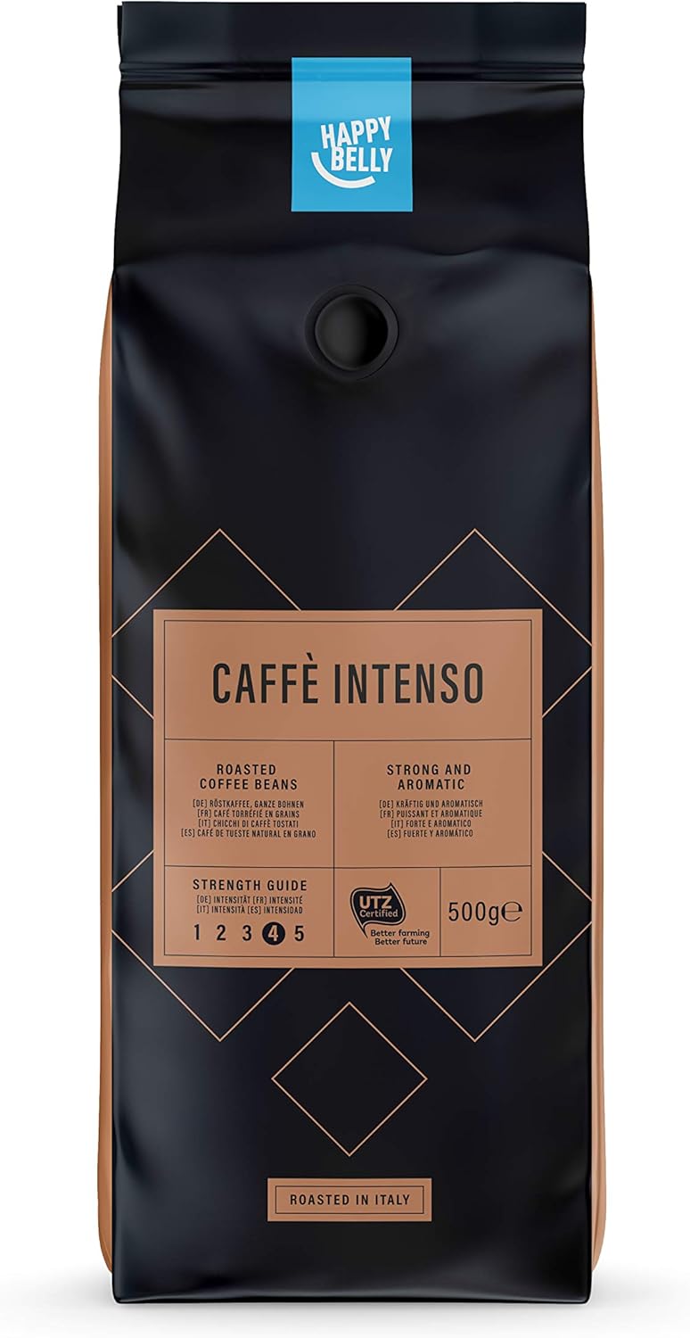 Marca Amazon - Happy Belly Café de tueste natural en grano