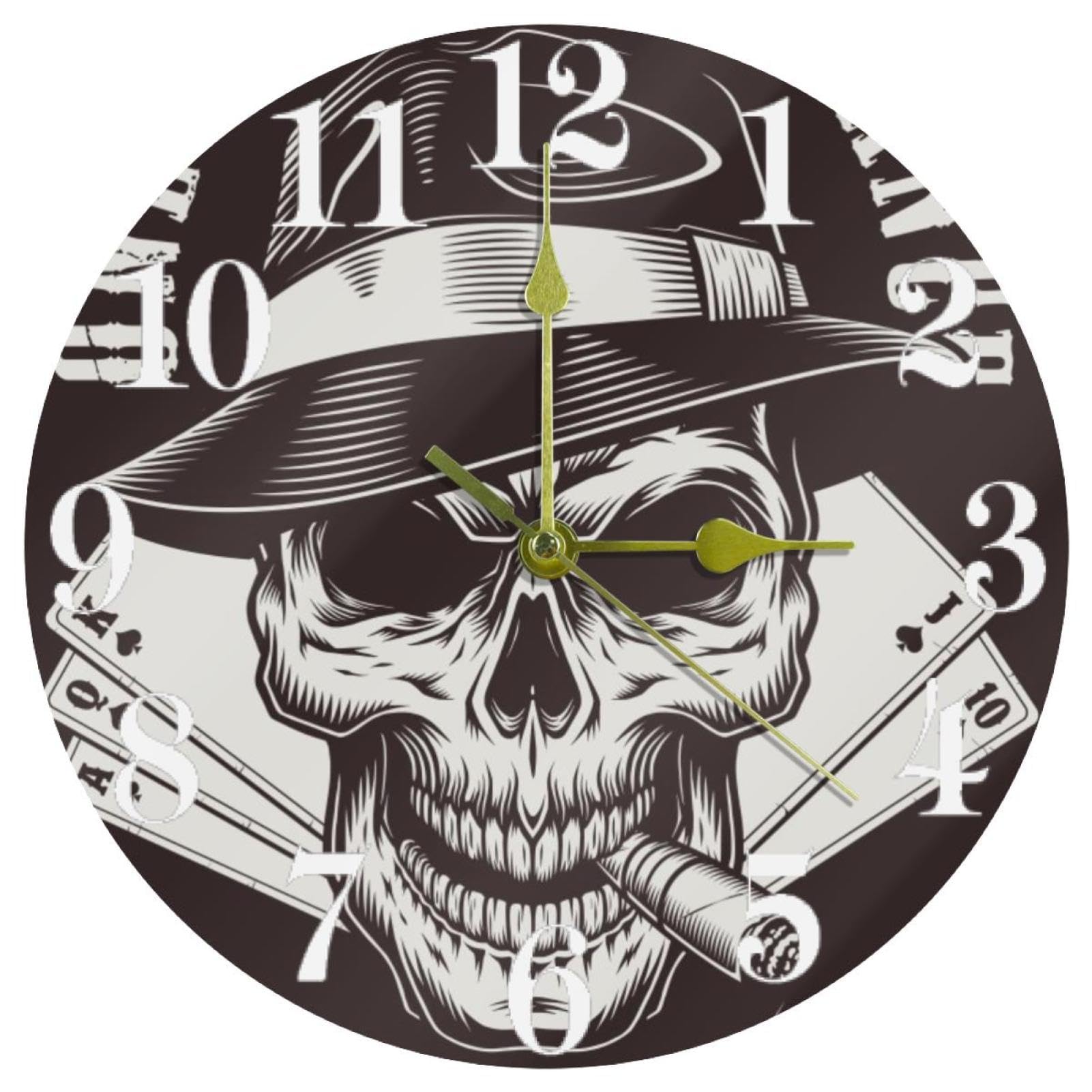 Horloge murale vintage silencieuse sans tic-tac pour chambre
