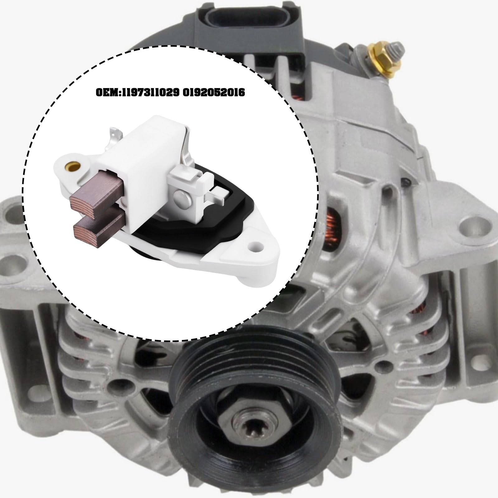 ECSiNG Regolatore Generatore Alternatore 12V 1197311029 0192052016 Compatibile Con Bosch Generatori Veicoli Correlati Attrezzatura Elettrica