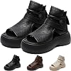 Lurebest Orthopedic Sandals, Lurebest Soft Sole Leather Orthopedic Shoes for Women, Walking Wedges Platform Sandal