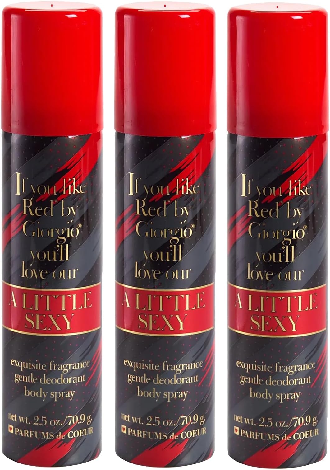 Parfums De Coeur A Little Sexy Deodorant Body Spray for Women, 2.5 Ounce (3)