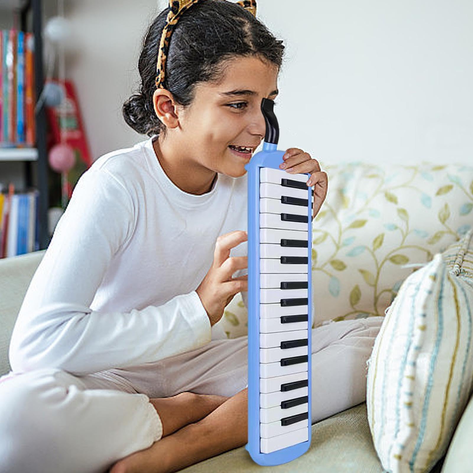 Generic - Melodica a 32 tasti - Strumento di conversazione sicura, melodica per, melodica a bocca stabile per principianti - Blu