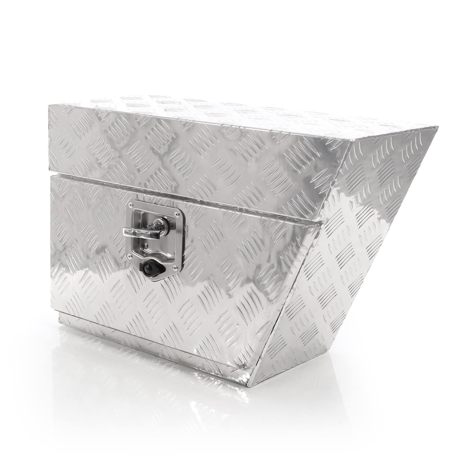 XPOtool Caja de almacenamiento aluminio para camión derecha 60x25x40cm máx. 50 litros con 2 llaves