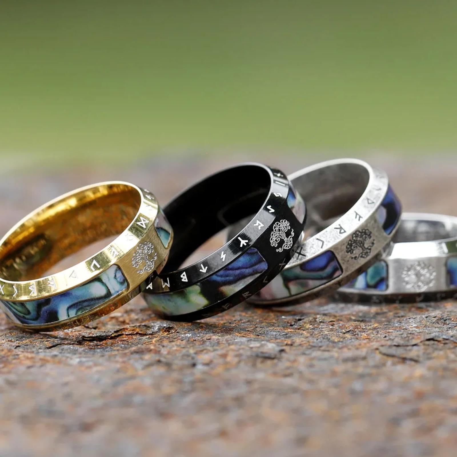 Ring Ringe Damen Bijouterie Herren Mode Nordic Viking Ringe Für Männer Vintage Keltischen Knoten Ring Punk Biker Amulett Schmuck
