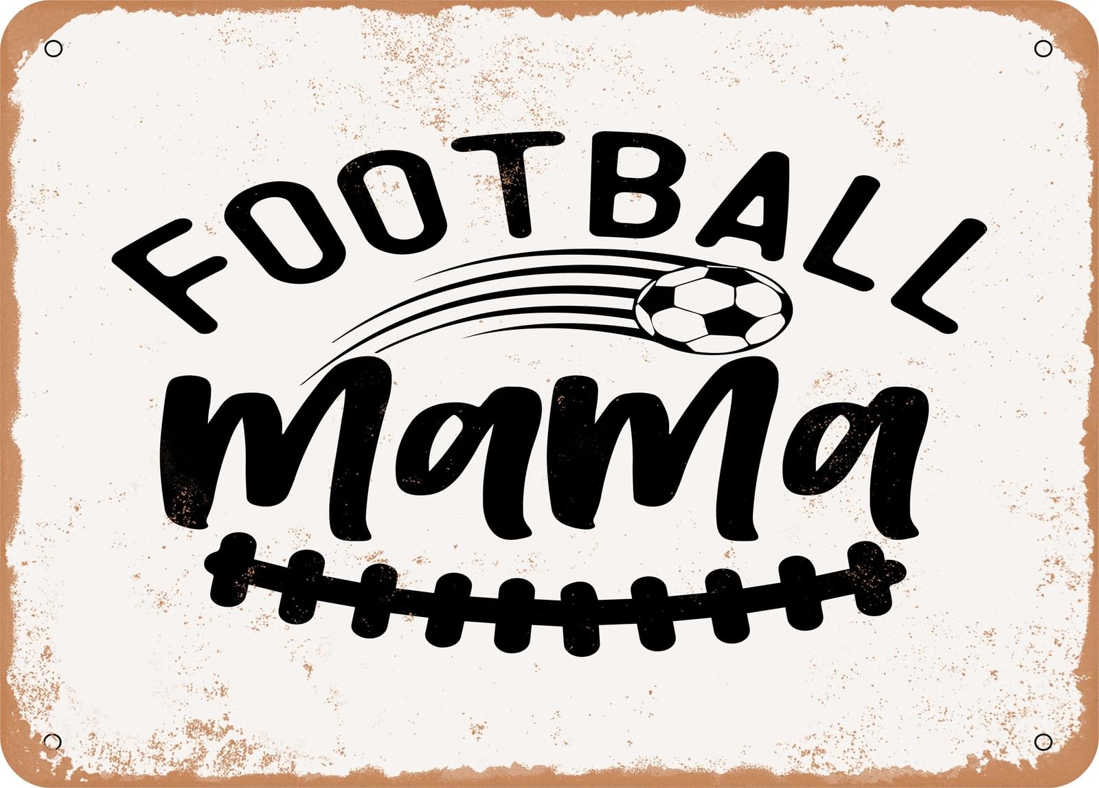 Metal Sign - Football Mama - Vintage Look Sign home decor