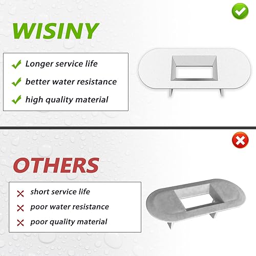 Miniatura 4 de WISINY WH01X24381 4502680 Bisel de bloqueo de tapa de arandela compatible con GE Lavadora Tapa Bloqueo Bisel Piezas de Repuesto y Piezas de Repuesto