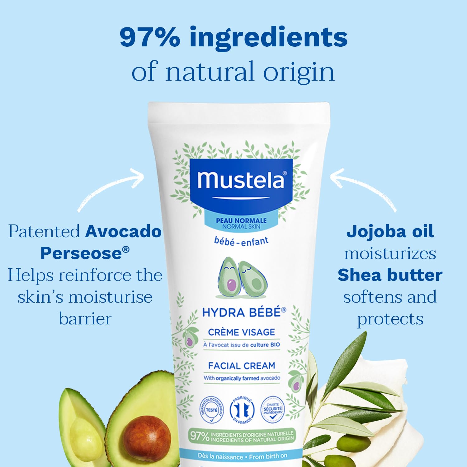 Mustela Mustela Hydra Bebe Yüz Kremi 40ml 1 Paket (1 x 1 Adet)