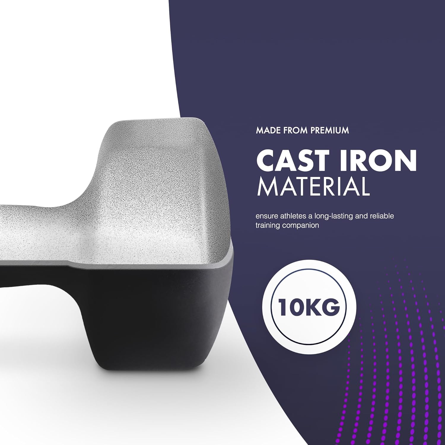 Neoprene Dumbbells Pair with Anti-Slip Grip,Hex Edges,Water-Resistant Surface & Workout Poster-Weight Set for Home, Gym & Fitness (1kg 2kg 3kg 4kg 5kg 6kg 8kg 10kg)