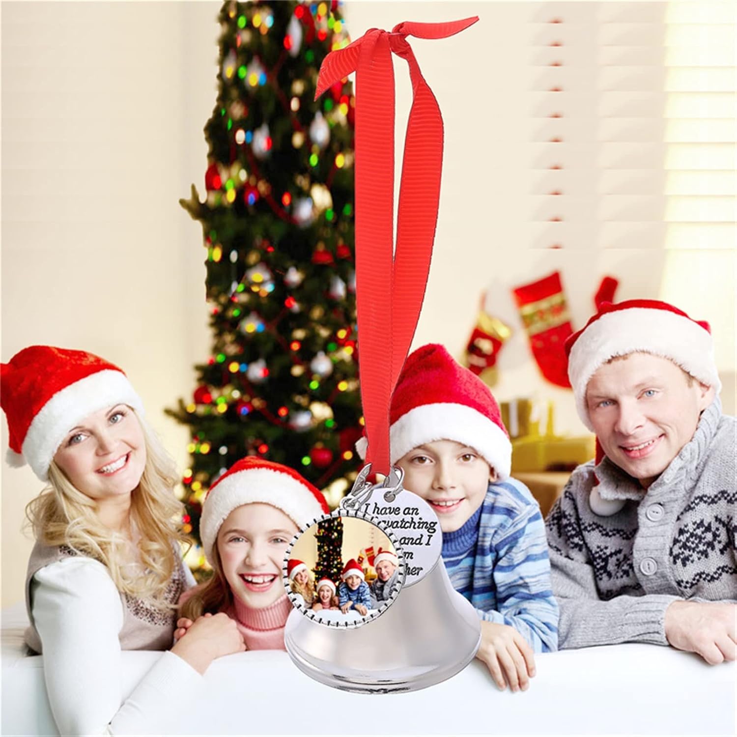 Small Christmas Bells,Christmas Hanging Bells, Small Christmas Bells 1 Piece Metal Sublimation Printing