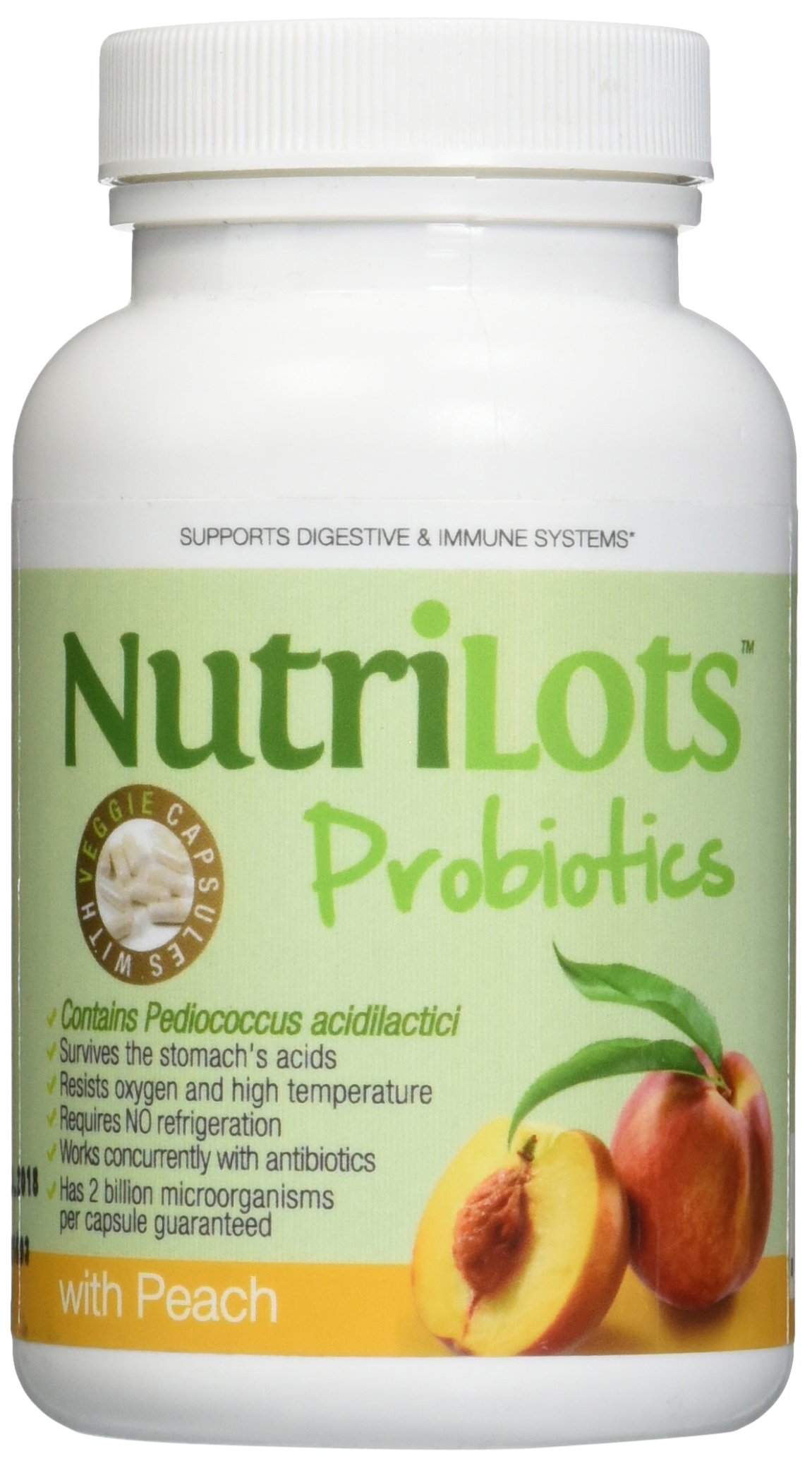 NutriLotsVeggie Powder, Peach, 60 Count