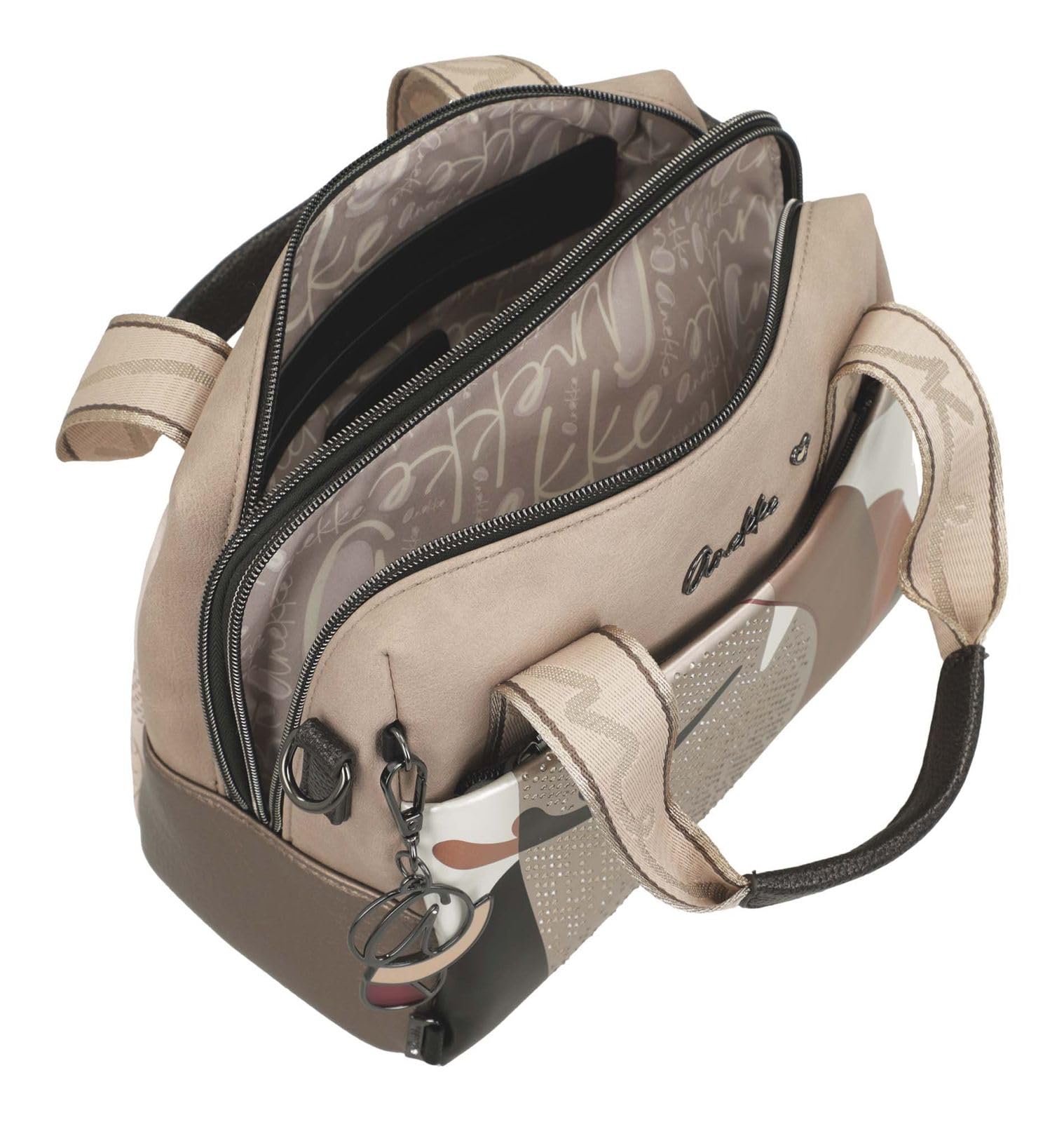 Anekke bolso bandolera Muse Eikon Short Handle Bag Multicolor marrón topo
