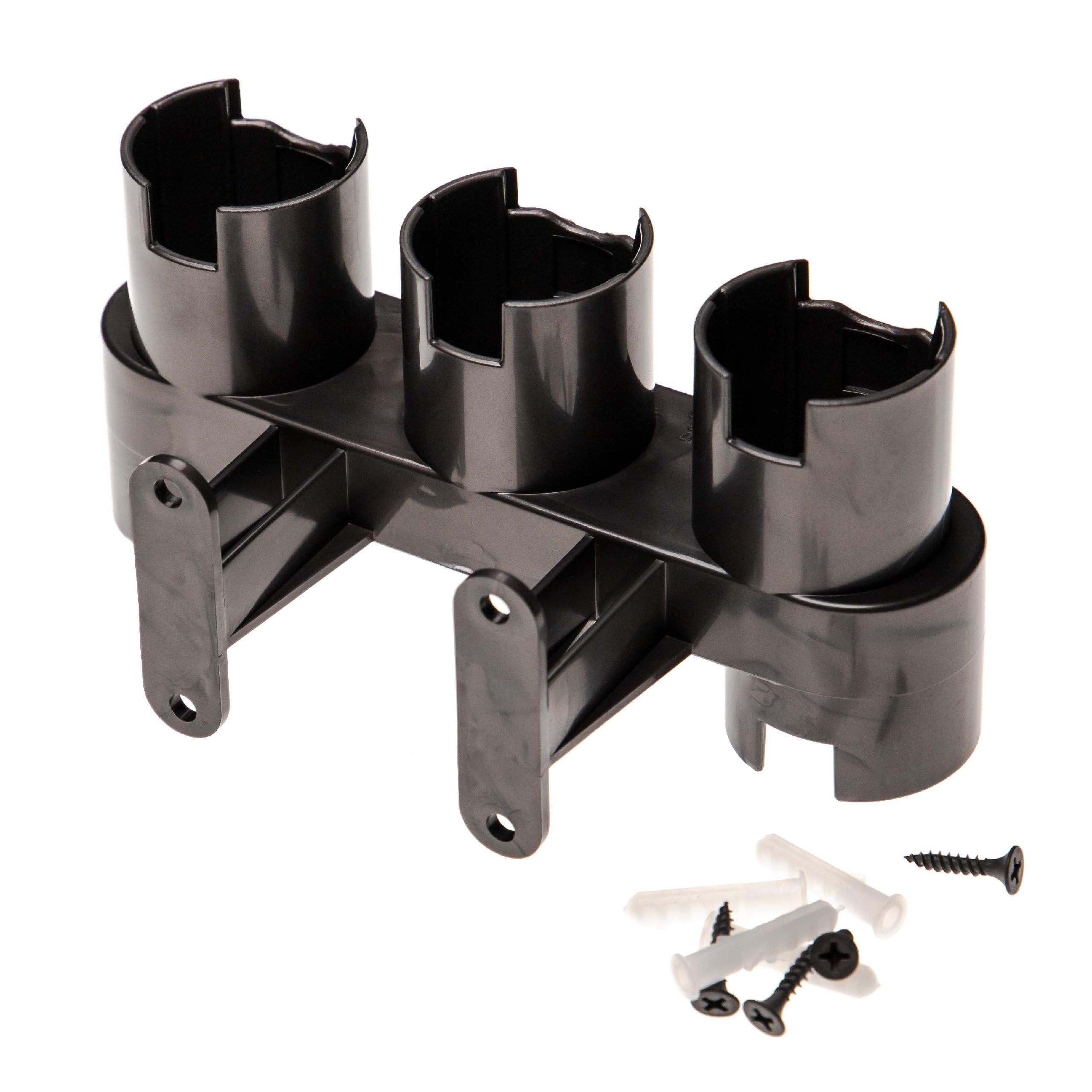 Vhbw Grey Accessory Holder Compatible With Dyson V15 Detect Complete Vacuum Cleaner Accessories - Wall Mount Organiser
