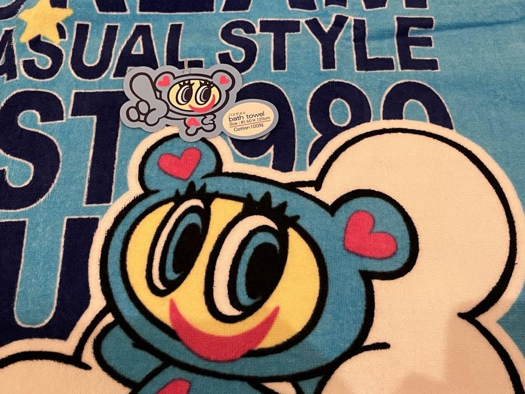 ANGEL BLUE バスマット 約60cm x 40cm 美品】ANGEL BLUE バスマット