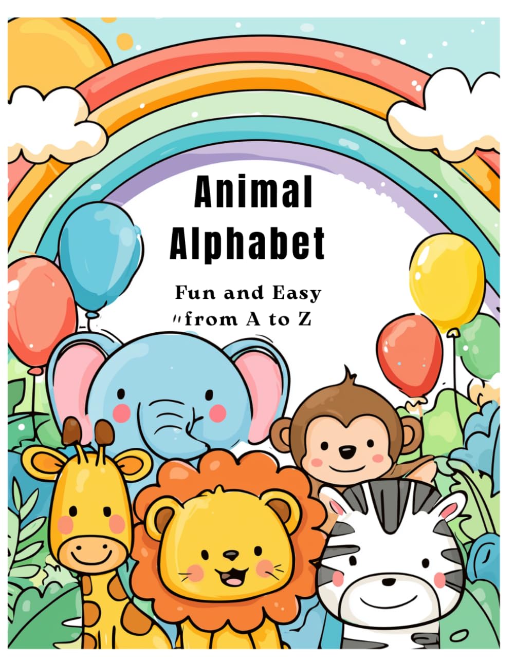 ABC Animal Coloring Book: Fun and Easy Animal Coloring Pages from A to Z