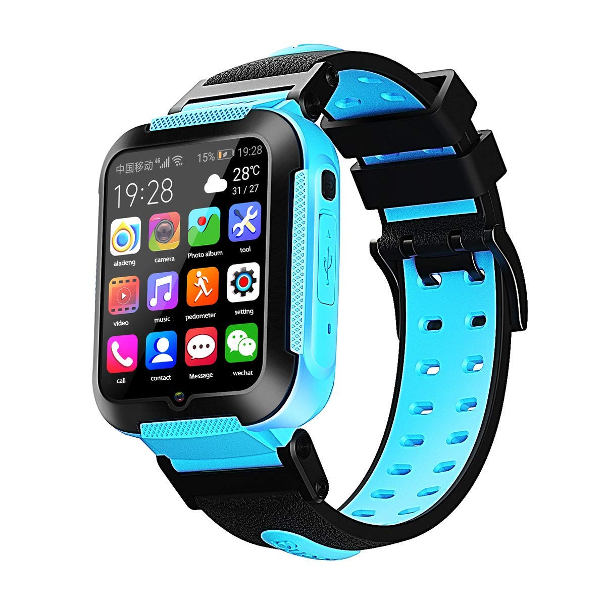 GPS Smart Watch WiFi Fitness Trackers Waterproof Bluetooth Watches Activity  Tracker Pedometer Sports Monitor for Toys Birthday Gifts for Boys Gilrs  (Color : Black Blue): Buy Online at Best Price in UAE -