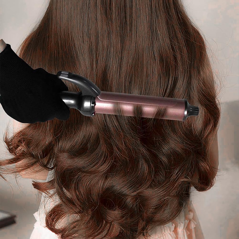 2PCS Professionelle Hitzebeständige Handschuhe Hitzeschutzhandschuhe für Haarwerkzeuge,Hitzeschutzhandschuh Friseur,80°C Professionelle Lockenstab Handschuhe für Haar-Werkzeuge, Lockenstab