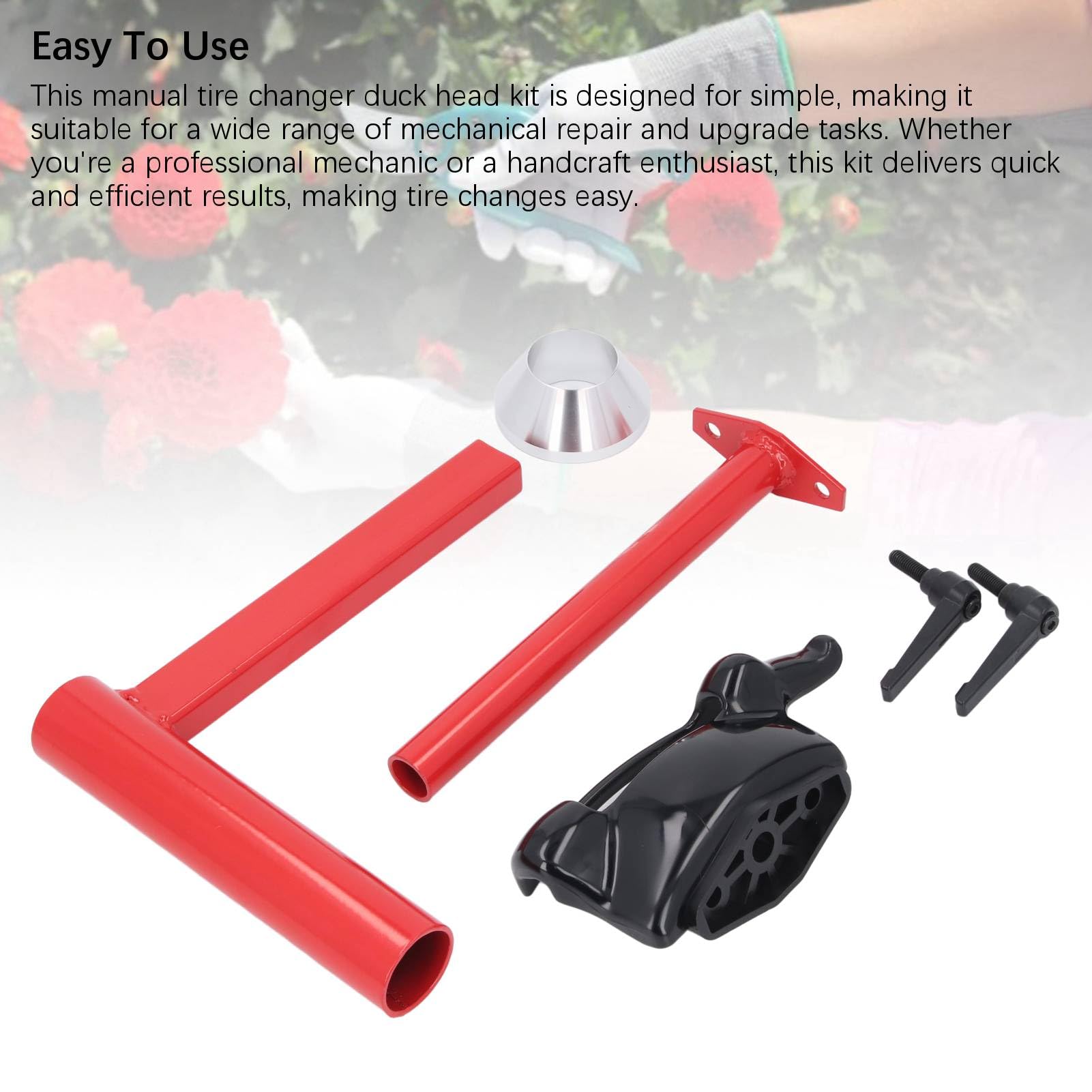 zjchao Kit de máquina Manual para Cambiar neumáticos con Cabeza de Pato, Herramienta de Cambio de neumáticos Resistente con diseño versátil para reparación de automóviles y Uso en talleres