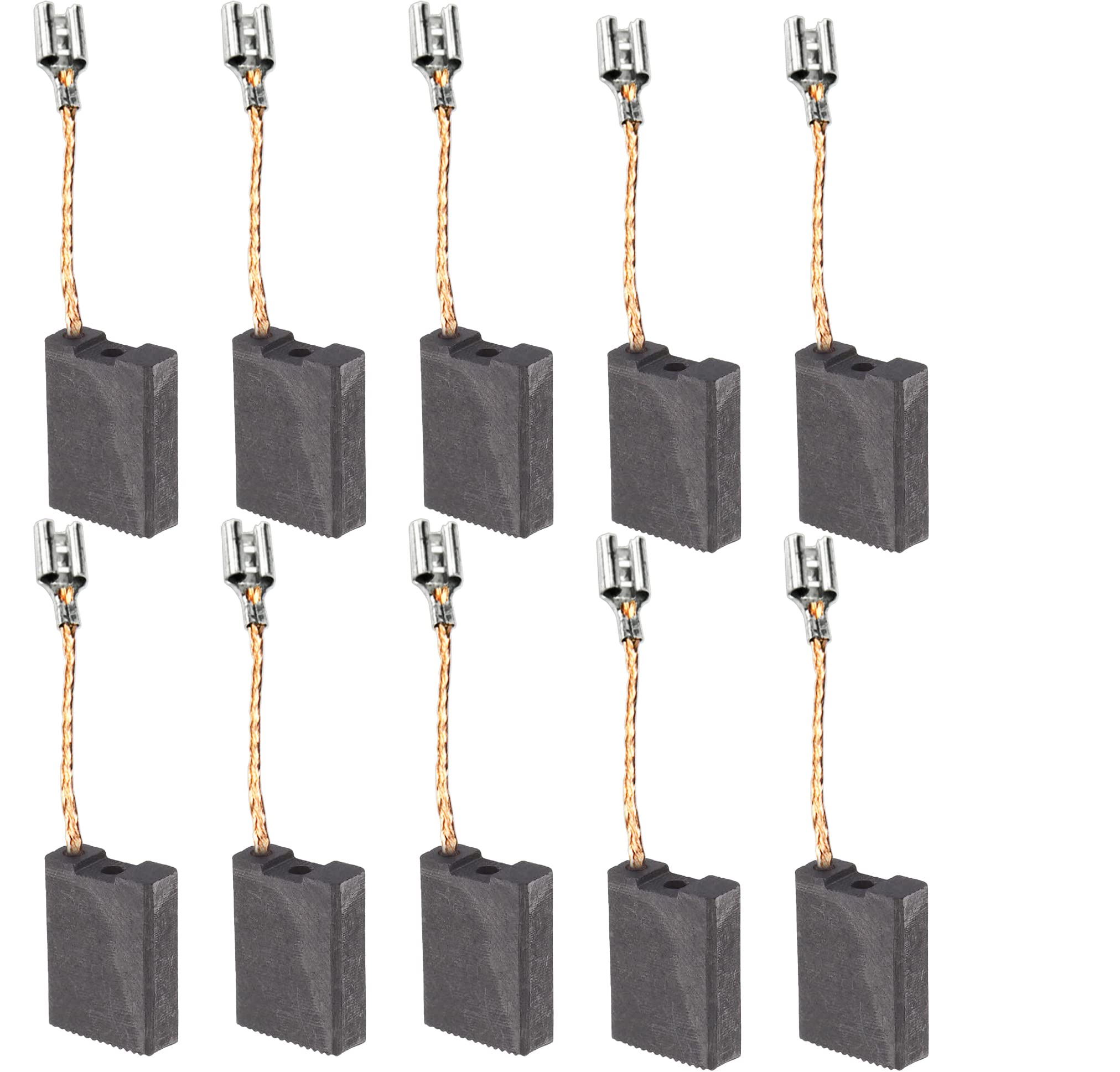 WANGCL 10Pcs Motore Carbonio Burch per Bosch 180# 20-180 Strumenti Motore Smerigliatrice Elettrica Angolo - 6 * 16 * 22mm
