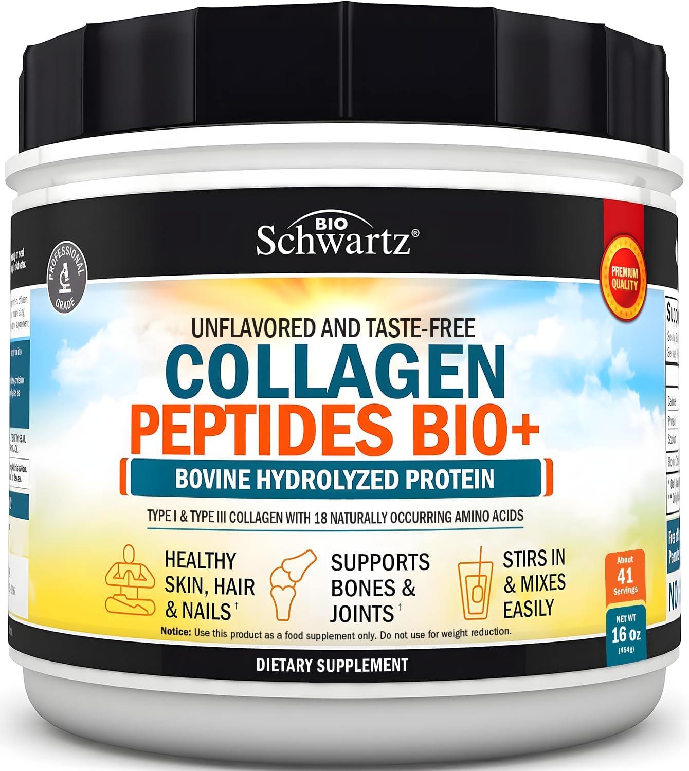 Multi Collagen Protein Powder for Men & Women – Grass Fed Collagen Peptides Powder for Women & Men with Types I & 3 plus Naturally Occurring Amino Acids – Hydrolyzed Easy to Mix & Unflavored (16oz) Multi Collagen Protein Powder for Men & Women – Grass Fed Collagen Peptides Powder for Women & Men with Types I & 3 plus Naturally Occurring Amino Acids – Hydrolyzed Easy to Mix & Unflavored (16oz)