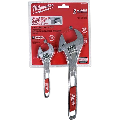 Milwaukee 48-22-7400 6 in. & 10 in. Adjustable Wrench Set