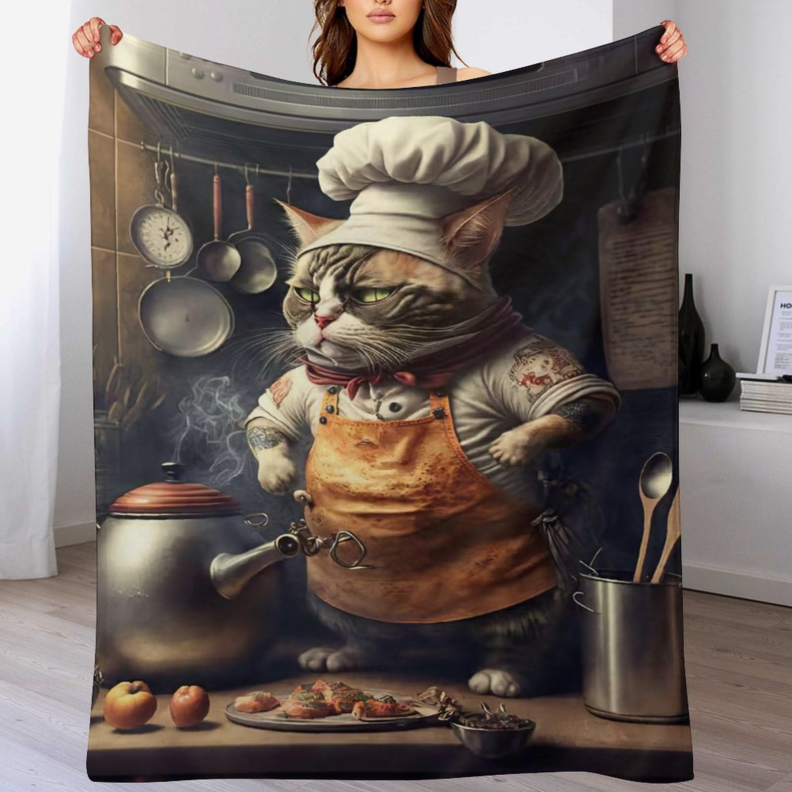 Plaid Couverture Polaire pour Canapé et Moments Cocooning