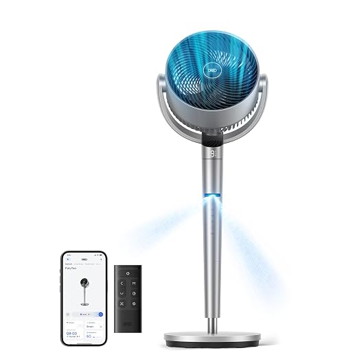 DREO Smart Fan for Bedroom, Position-based Oscillation