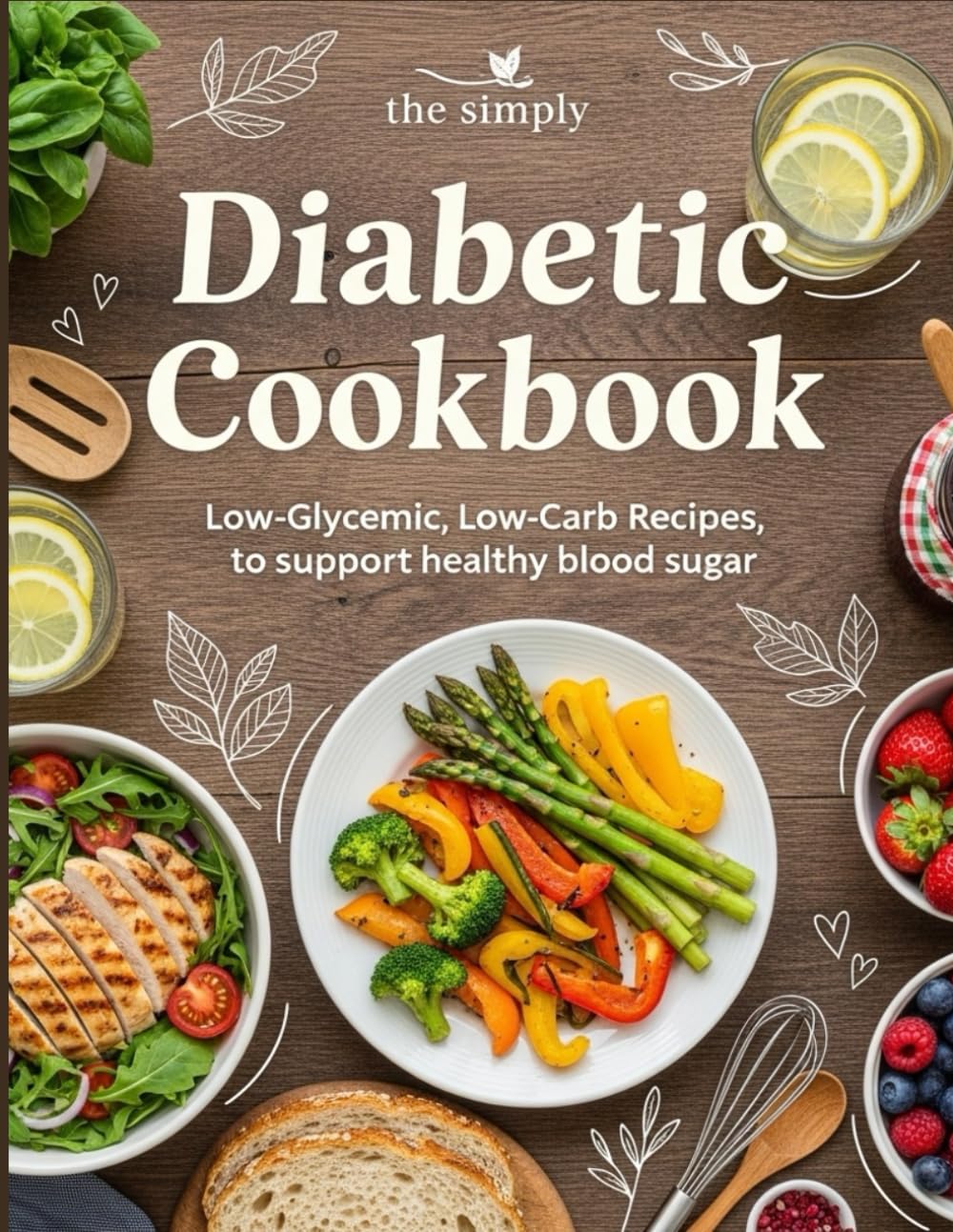The Simply Diabetic Cookbook: Restaurant-Quality Diabetic Recipes - Gourmet Low-Carb Cookbook with Satisfying Breakfasts, Hearty Dinners & Decadent Sugar-Free Desserts That Don't Taste Diabetic