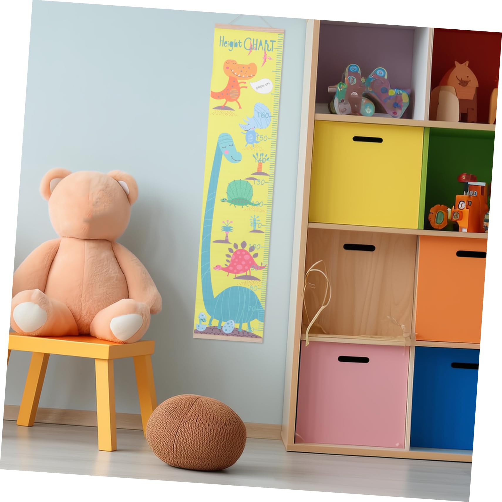 ULDIGI Height Chart for Boys and Girls Wall Decor Removable Growth Chart Boys and Girls Room Decor Wood Canvas