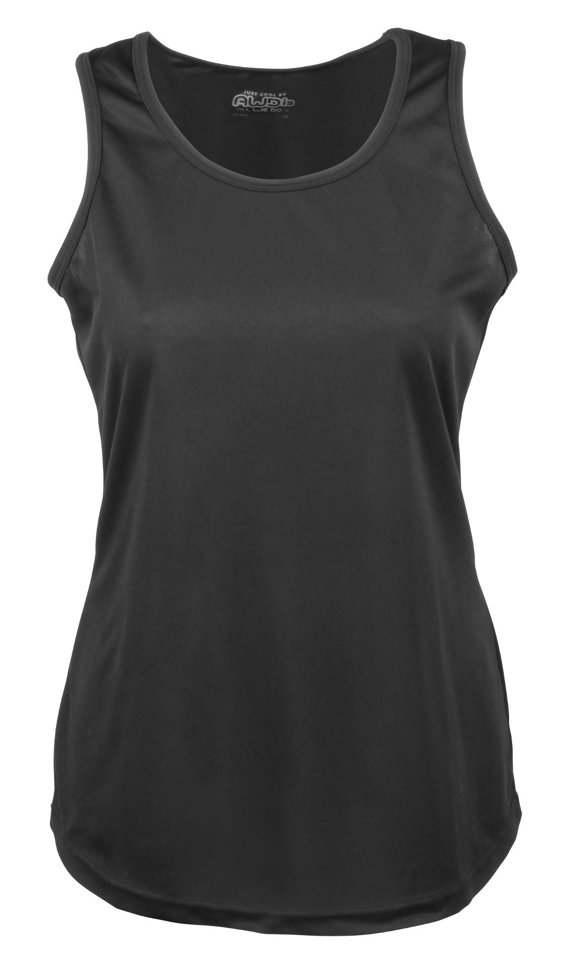 AWD Just Cool Girlie Womens Breathable Cool Vest Jet Black L