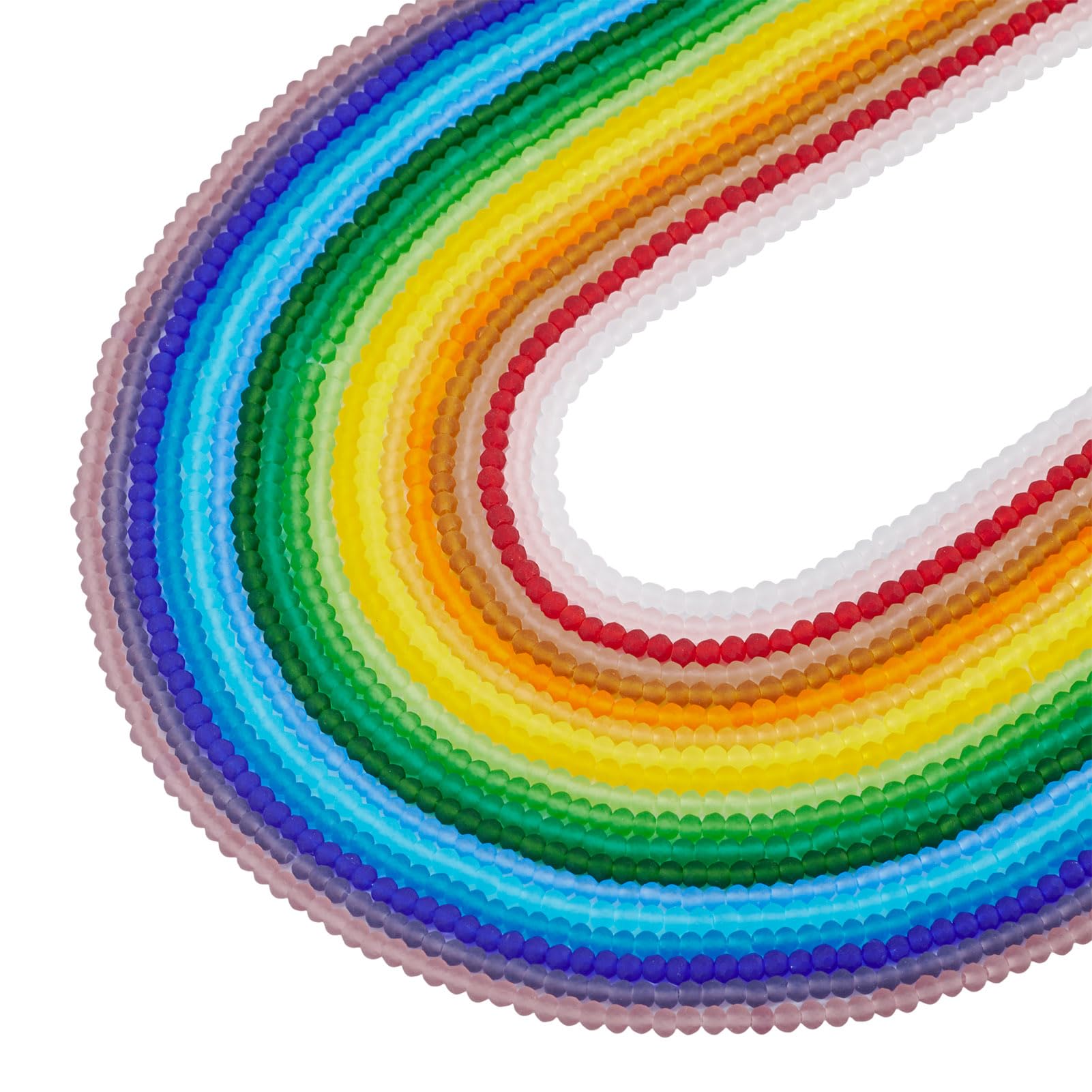 Perles en verre à facettes arc-en-ciel pour éviter le manque d'inspiration en création