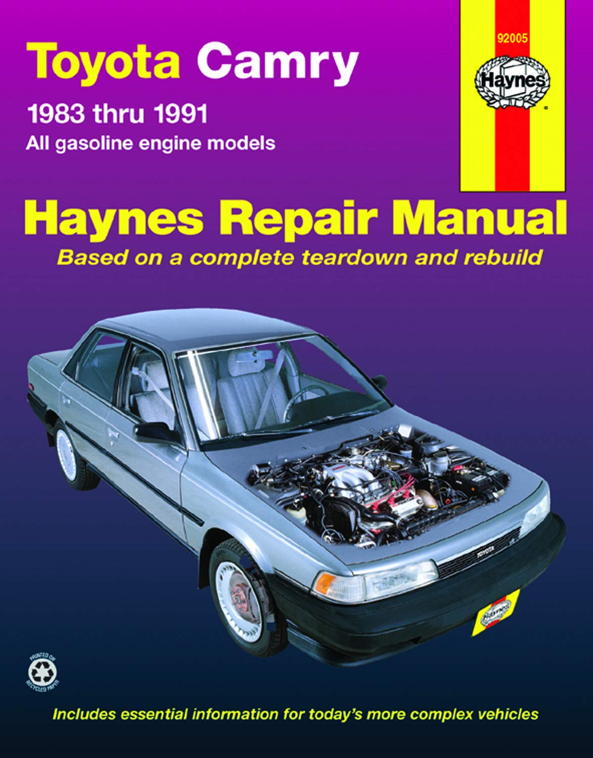Toyota Camry petrol models (1983-1991) Haynes Repair Manual (USA)