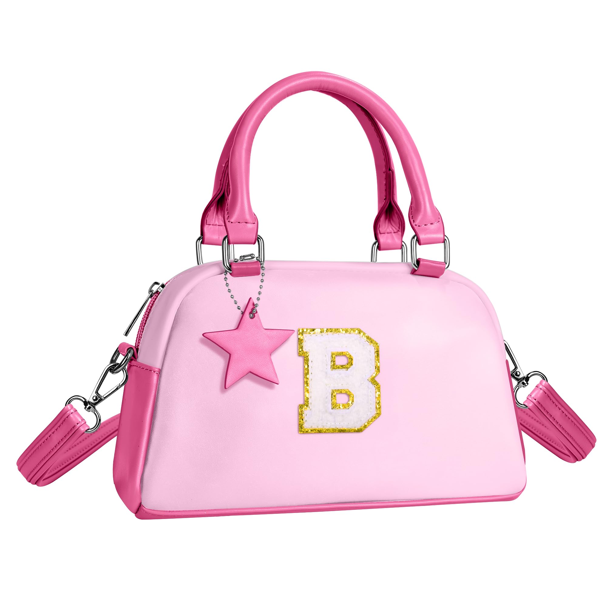 Elilier Girls Purse Gifts, Kids Handle Bag Wallet Crossbody Bag, Birthday Gifts Pouch for 4-12 Year Old Girl Toddler Preteens Teen, Handbag-hot pink-B