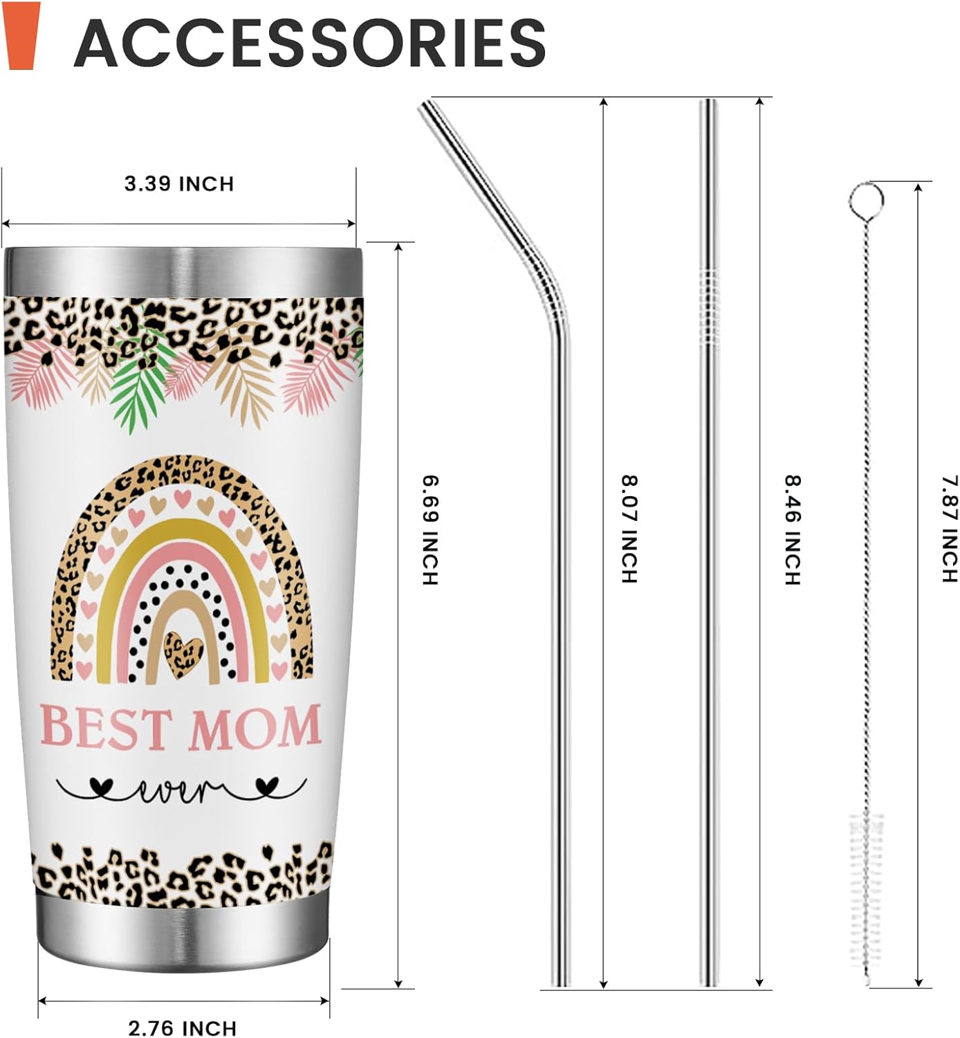 Mothers Day Gifts 20oz Insulated Coffee Tumbler, Coworker Tumbler, Funny Thank You Work Bestie Gifts for Women Men Best Friends Birthday Appreciation Gifts - Image 5