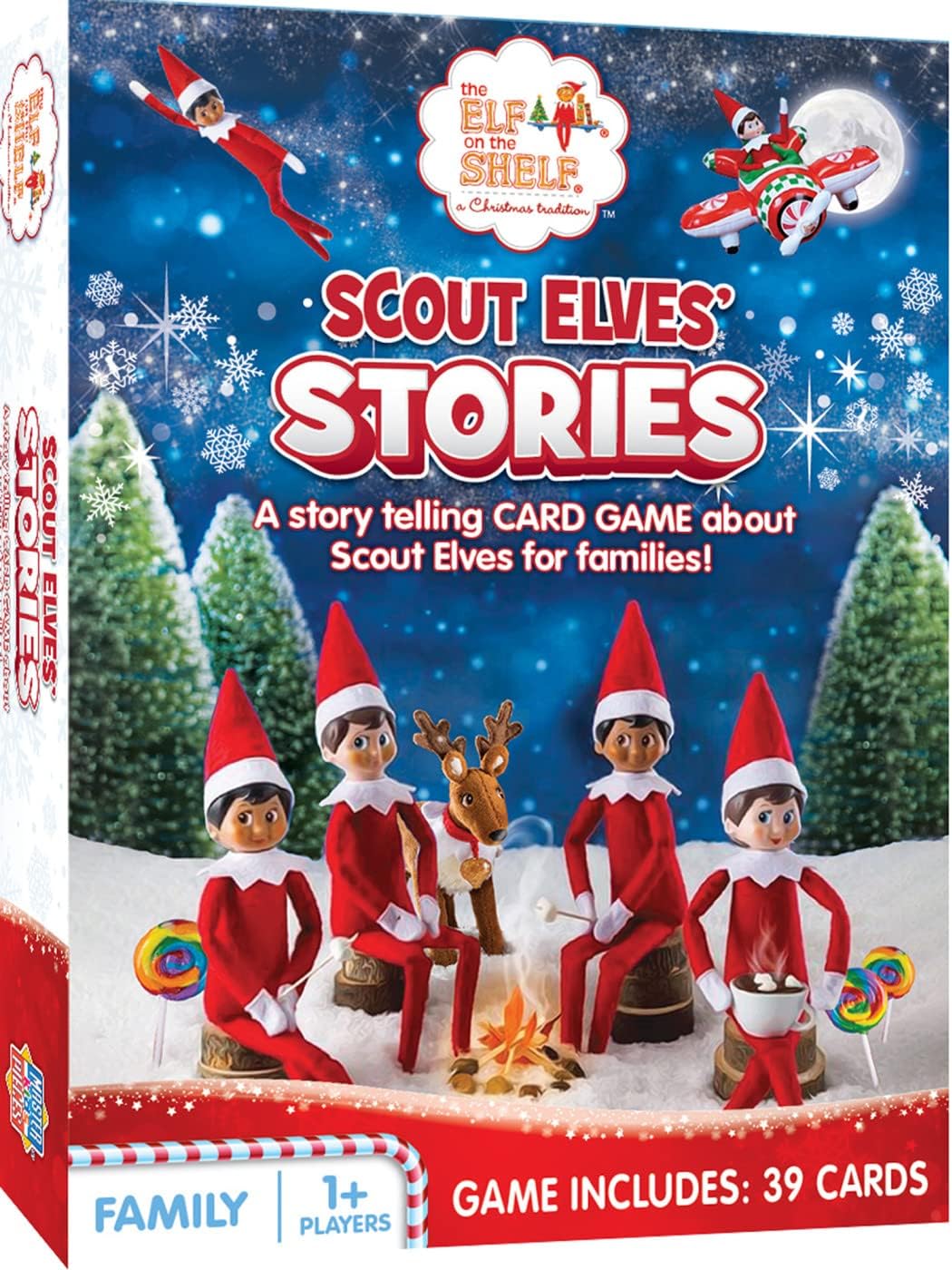 MasterPieces Licensed Kids Games - Elf on The Shelf - Scout Elves' Story Cards Games for Kids & Family, Laugh and Learn