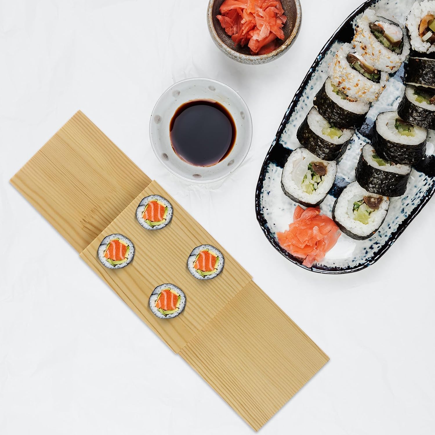 Wooden Sushi Plate Creative Tableware Storage Plate for Home Parties