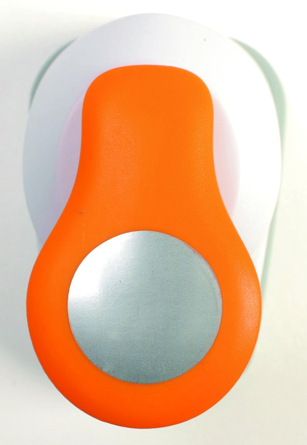 Fiskars Lever Punch M - Circle, Ø 2.5 cm, for Left- and Right-Handed use, Quality Steel/Plastic, White/Orange, 1004748