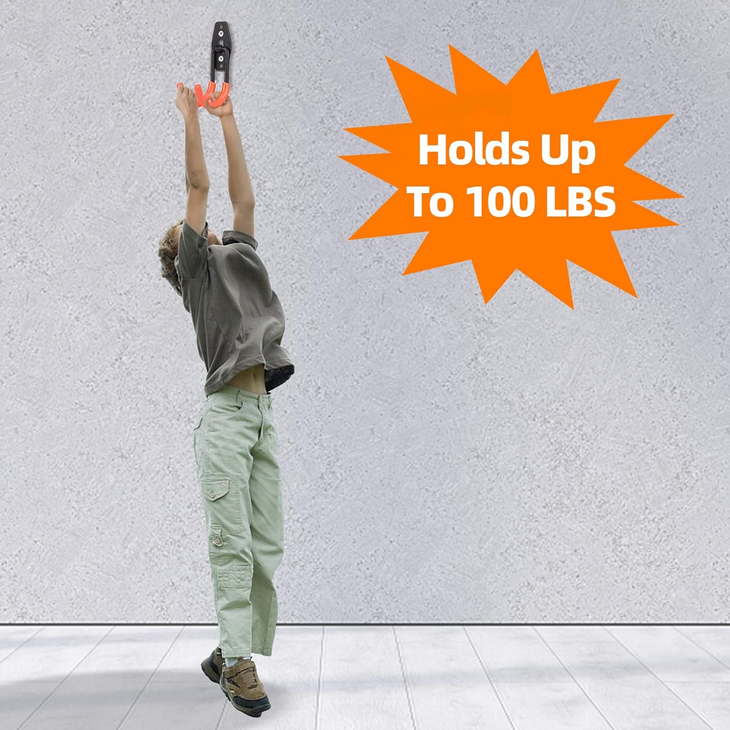 Upgraded 12 Pack Garage Hooks Double Heavy Duty with 2 Extension Cord Storage Straps, Gifts for Dad, Tool Gifts for Men, Garage Wall Ladder Hooks for Hanging Garden Tools, Bikes, Ropes, Ladders