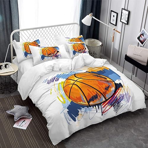 Miniatura 2 de Earendel - Juego de ropa de cama de baloncesto funda de edredón para proyectos deportivos funda de edredón para cama de matrimonio funda de edredón