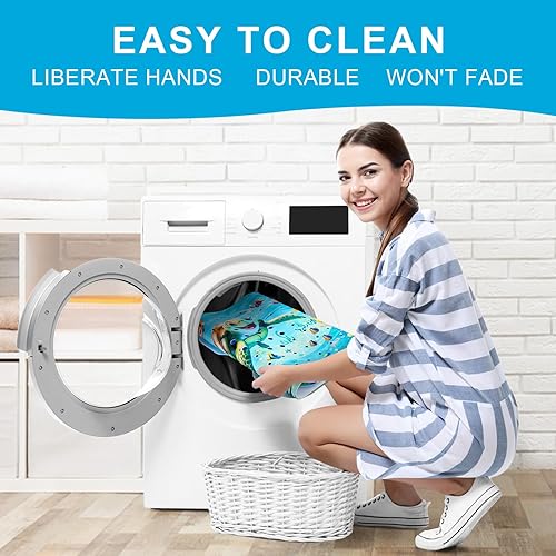 Miniatura 4 de XIYUNTE Tapete de baño para bebé antideslizante para niños, tapete de baño para niños, de 40 x 16 pulgadas, extra largo, con dibujos animados,