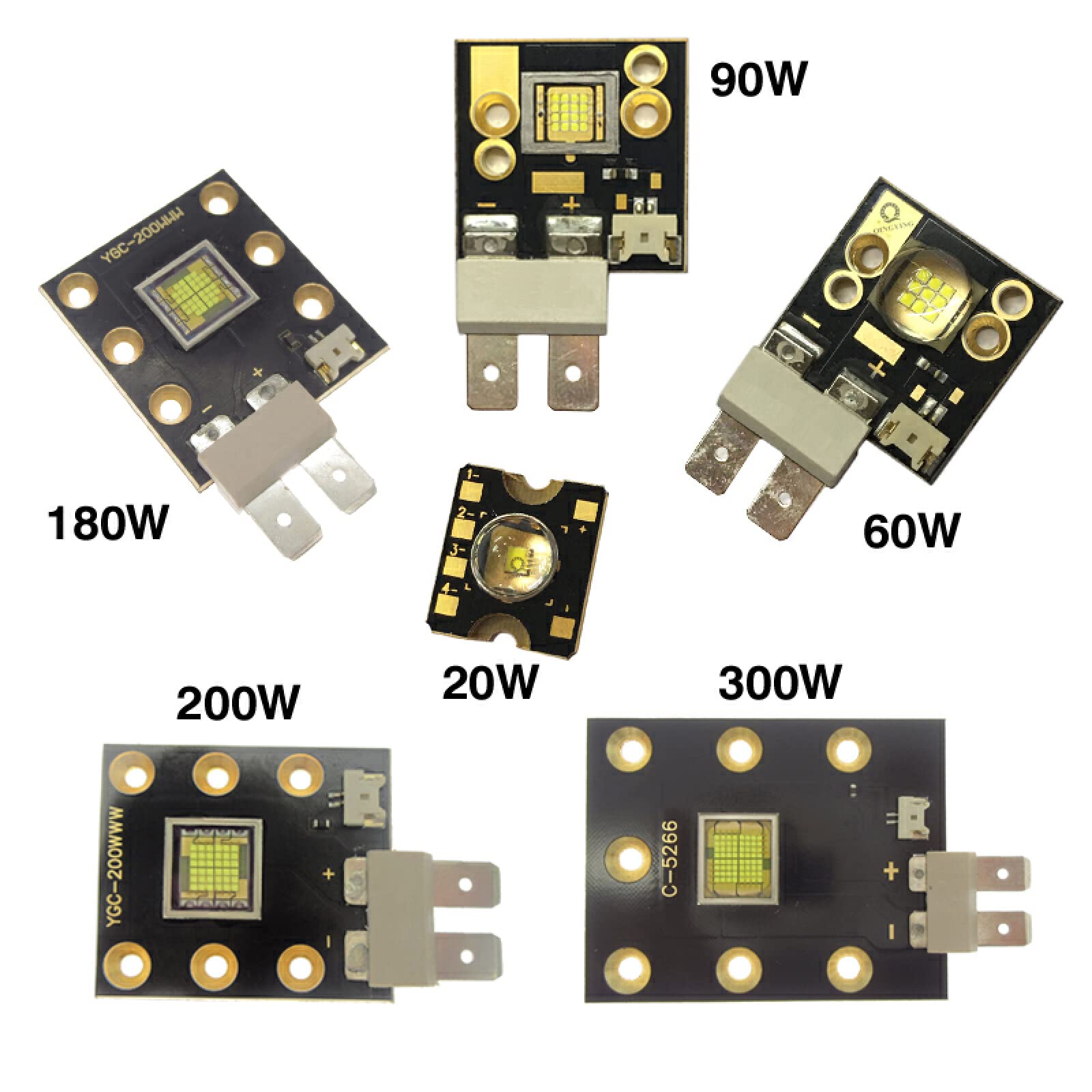 90W High Power LED Bühnenlicht-Chip Super Helligkeit, kaltweiß 7500-8000K für mobiles Kopflicht, Bühnenlampe und professionelle DJ,Dunkelgrau, 90 W x 2 Stück